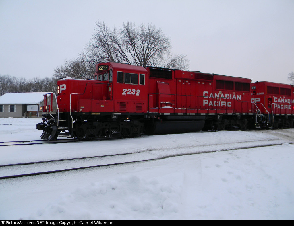 CP 2232 in the Snow